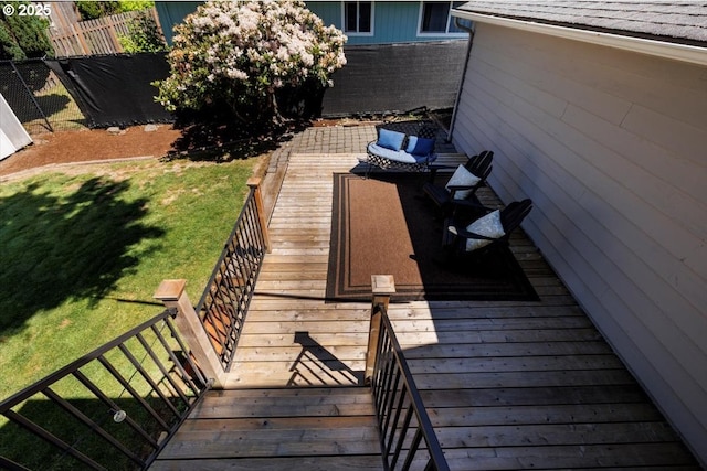 1375 NW Murray Rd, Portland, OR 97229 - wooden deck featuring an outdoor hangout area