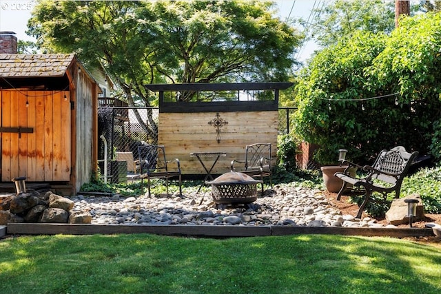1375 NW Murray Rd, Portland, OR 97229 - view of yard with a fire pit