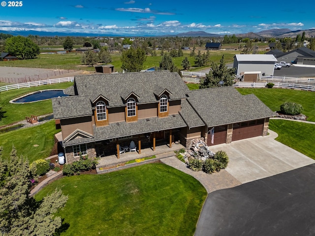 6419 NE Juniper Ridge Rd, Redmond, OR 97756 - view from above of property featuring a mountain backdrop