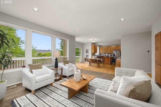 4025 Horton Rd, West Linn, OR 97068 - living area with recessed lighting and light wood-type flooring