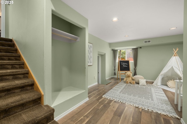 4025 Horton Rd, West Linn, OR 97068 - mudroom with wood finished floors and recessed lighting