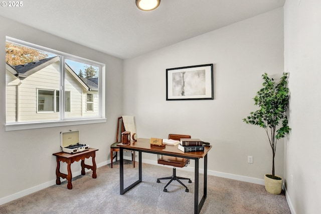 1669 SE Sherrett St, Portland, OR 97202 - office featuring carpet floors and lofted ceiling