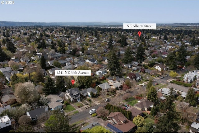 4541 NE 36th Ave, Portland, OR 97211 - aerial overview of property's location with nearby suburban area