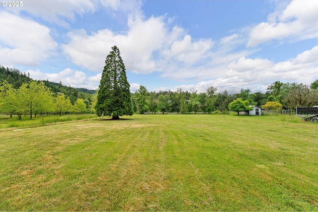 1223 Sable Dr, Roseburg, OR 97470 - view of green lawn with a forest view and a rural view