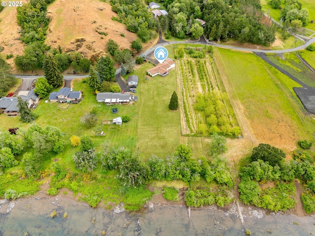 1223 Sable Dr, Roseburg, OR 97470 - aerial view of property and surrounding area with rural landscape