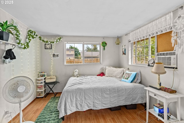 730 23rd St, Springfield, OR 97477 - bedroom featuring wood finished floors and cooling unit