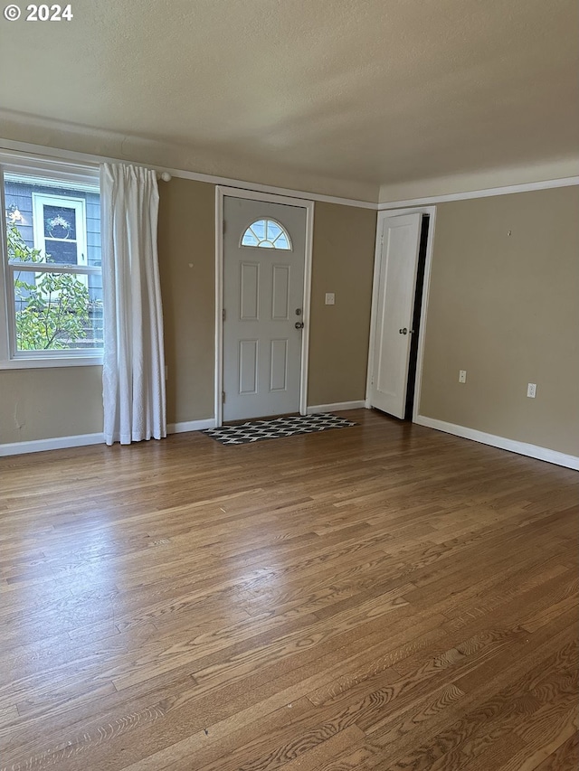 entryway featuring light hardwood / wood-style flooring