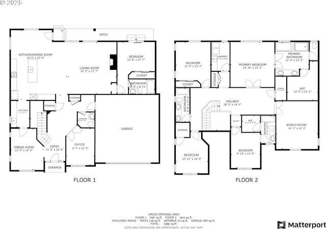 1354 Skye Pkwy, West Linn, OR 97068 - floor plan / room layout
