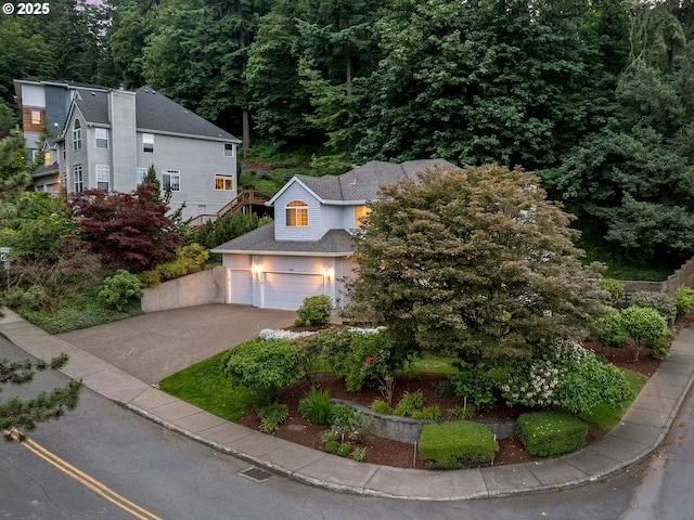 1354 Skye Pkwy, West Linn, OR 97068 - view of front of property with concrete driveway and an attached garage