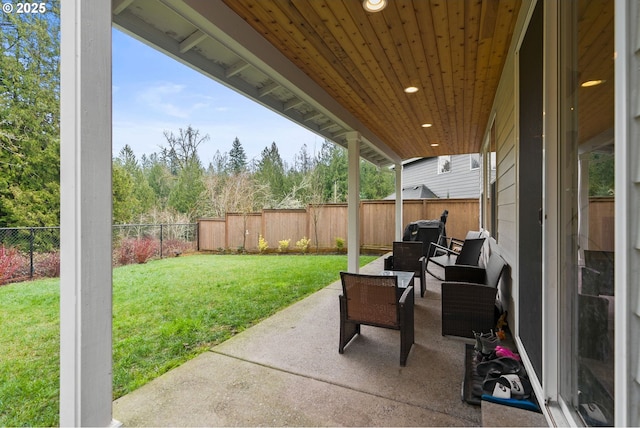 15955 SE Cherry Blossom Way, Happy Valley, OR 97015 - fenced backyard with a patio