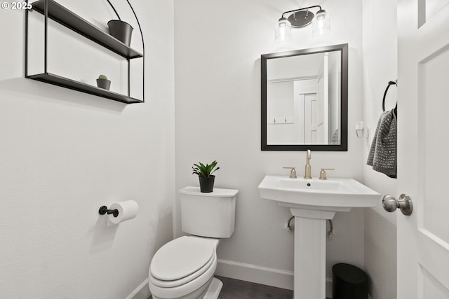 15955 SE Cherry Blossom Way, Happy Valley, OR 97015 - bathroom with toilet and wood finished floors