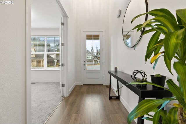 15955 SE Cherry Blossom Way, Happy Valley, OR 97015 - foyer entrance featuring hardwood / wood-style flooring and baseboards