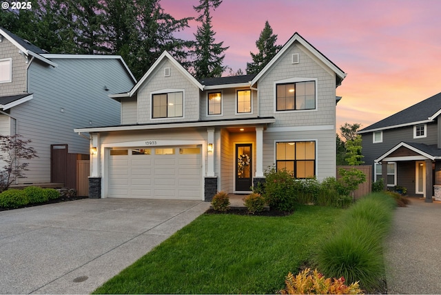 15955 SE Cherry Blossom Way, Happy Valley, OR 97015 - view of front facade featuring concrete driveway and an attached garage