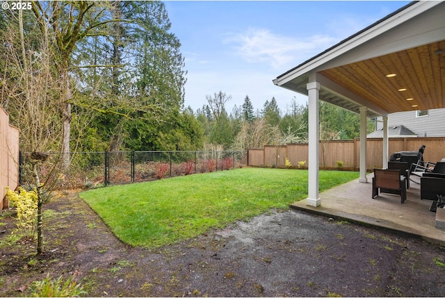 15955 SE Cherry Blossom Way, Happy Valley, OR 97015 - fenced backyard featuring a patio area