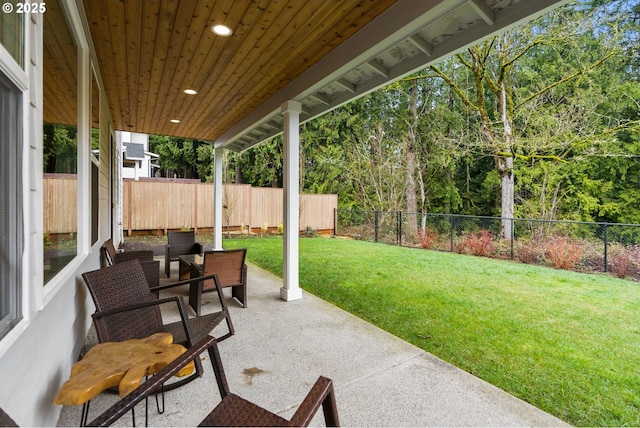 15955 SE Cherry Blossom Way, Happy Valley, OR 97015 - fenced backyard with a patio area
