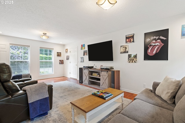 5239 Madrona St, Lake Oswego, OR 97035 - living room with wood finished floors and a textured ceiling