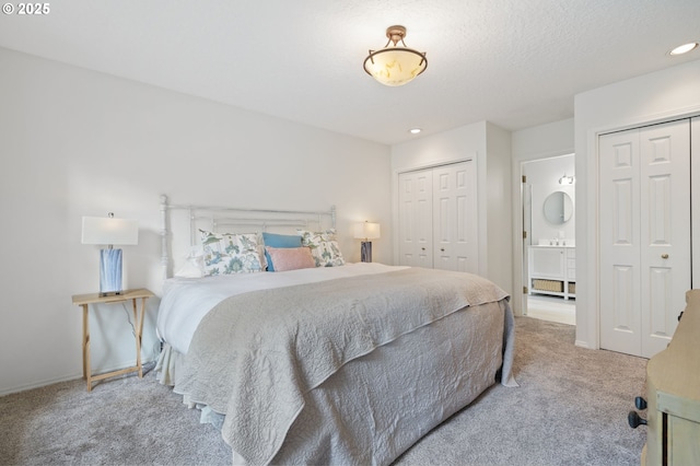 5239 Madrona St, Lake Oswego, OR 97035 - bedroom featuring multiple closets, carpet flooring, and recessed lighting