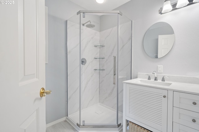 5239 Madrona St, Lake Oswego, OR 97035 - full bath featuring a marble finish shower and vanity