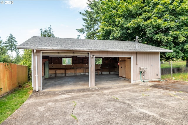 3111 Lindsey Dr, Longview, WA 98632 - view of car parking with a detached garage