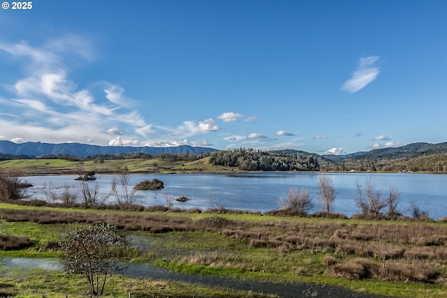 water view featuring a mountain view