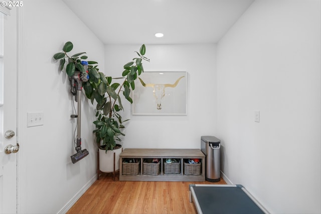 630 9th St, Lake Oswego, OR 97034 - mudroom featuring wood finished floors and recessed lighting
