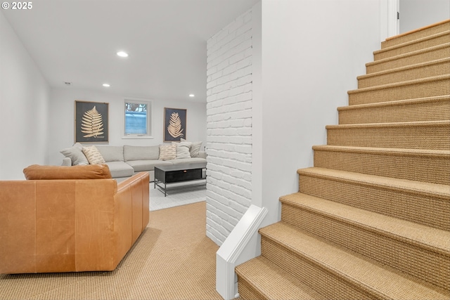 630 9th St, Lake Oswego, OR 97034 - stairway with carpet floors and recessed lighting