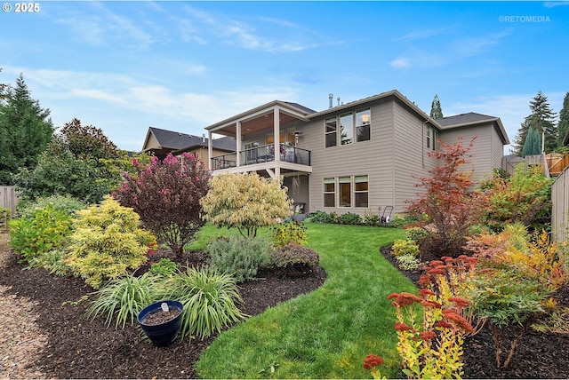 6435 SE Ketchum St, Milwaukie, OR 97267 - back of house featuring a balcony