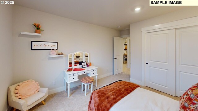 14924 NW Legend St, Portland, OR 97229 - carpeted bedroom with a closet