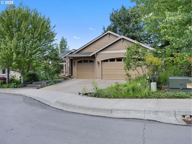 view of front of house featuring a garage