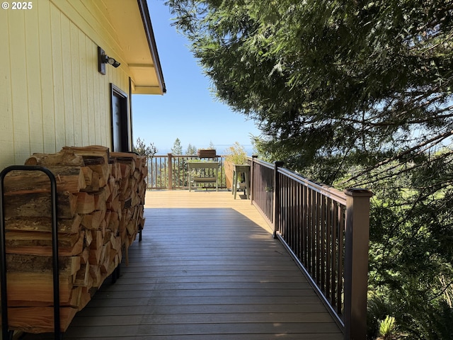 view of wooden terrace