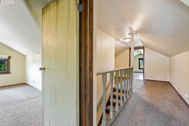 622 C St, Washougal, WA 98671 - bonus room with carpet flooring, lofted ceiling, and a textured ceiling