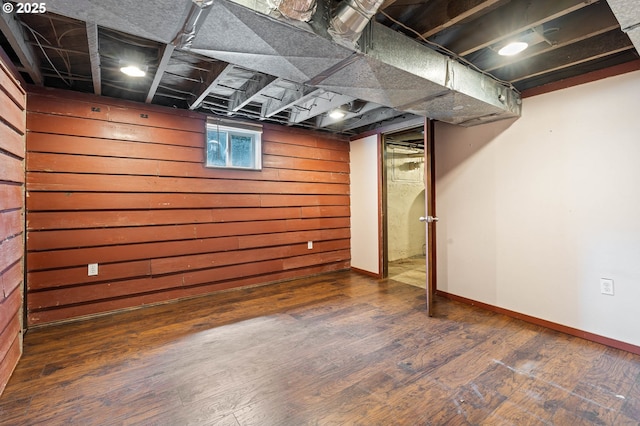 622 C St, Washougal, WA 98671 - basement with wood finished floors and wooden walls