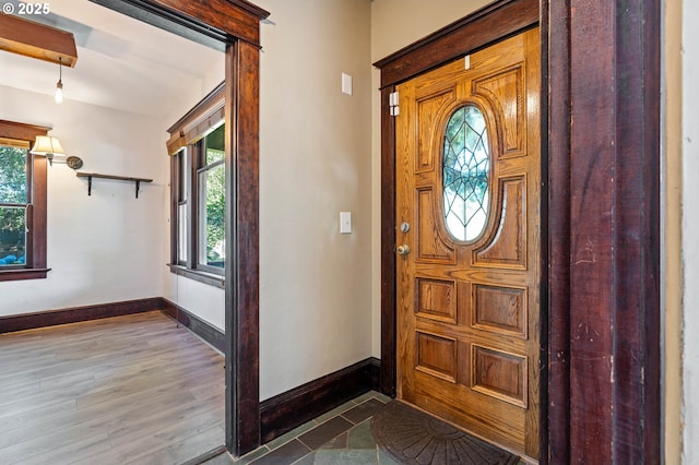 622 C St, Washougal, WA 98671 - entrance foyer featuring healthy amount of natural light and wood finished floors