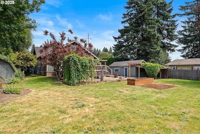 622 C St, Washougal, WA 98671 - fenced backyard featuring a storage unit