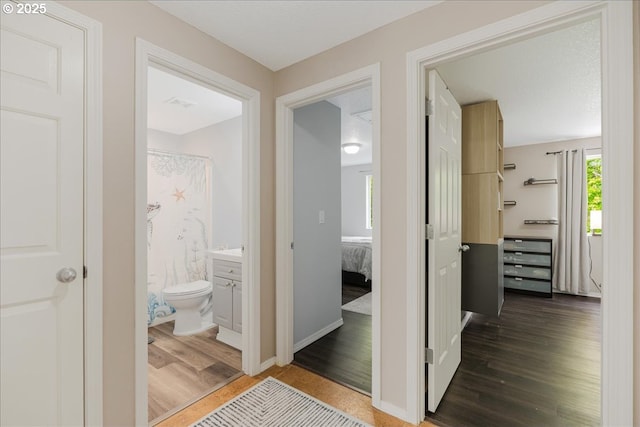 525 SW 207th Ave, Beaverton, OR 97006 - hallway with wood finished floors and baseboards