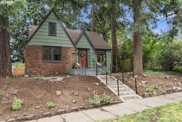5932 NE 29th Ave, Portland, OR 97211 - view of front of property with brick siding and roof with shingles