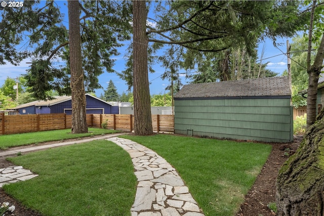 5932 NE 29th Ave, Portland, OR 97211 - view of yard with a garage