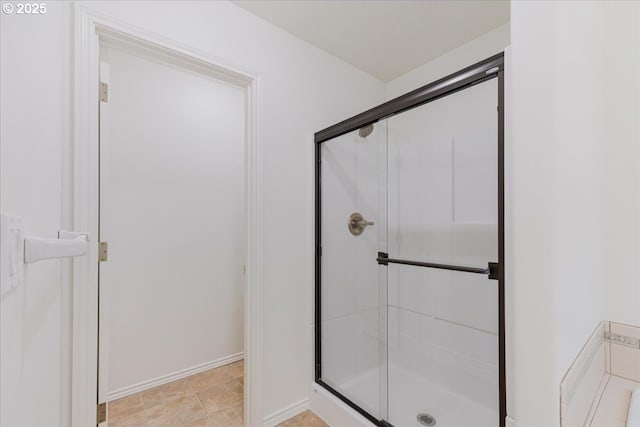 18169 SW Shady Meadow Ct, Beaverton, OR 97007 - full bathroom with a shower stall and baseboards