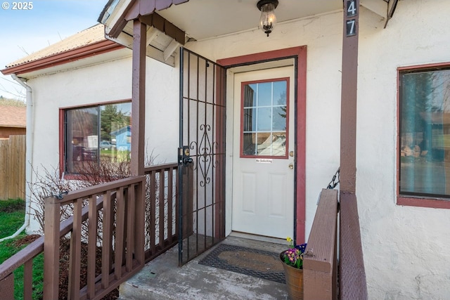 view of entrance to property