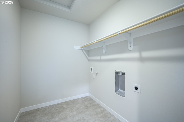 17269 SW Atfalati Ln Unit 36, Sherwood, OR 97140 - laundry room with hookup for an electric dryer, hookup for a washing machine, and carpet flooring