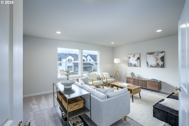 17269 SW Atfalati Ln Unit 36, Sherwood, OR 97140 - carpeted living room featuring recessed lighting