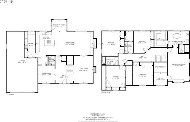 1811 NW Rosefinch Ln, Portland, OR 97229 - floor plan / room layout