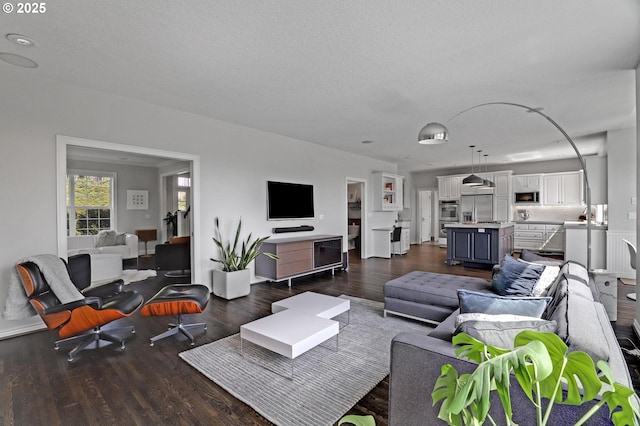 1811 NW Rosefinch Ln, Portland, OR 97229 - living room with dark wood-style floors