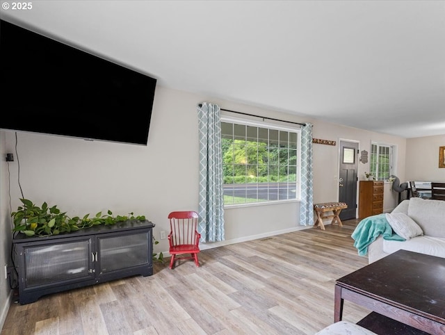 17610 SE 362nd Dr, Sandy, OR 97055 - living room featuring wood finished floors and baseboards
