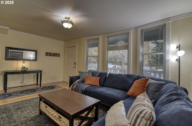 5120 NE Glisan St, Portland, OR 97213 - living area with wood finished floors and baseboards