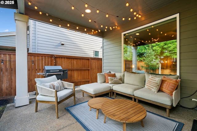 12721 Cottonwood Ave, Oregon City, OR 97045 - view of patio / terrace featuring grilling area and an outdoor hangout area