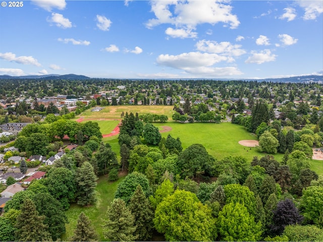 3905 NE Holman St, Portland, OR 97211 - drone / aerial view of a tree filled landscape and a mountainous background