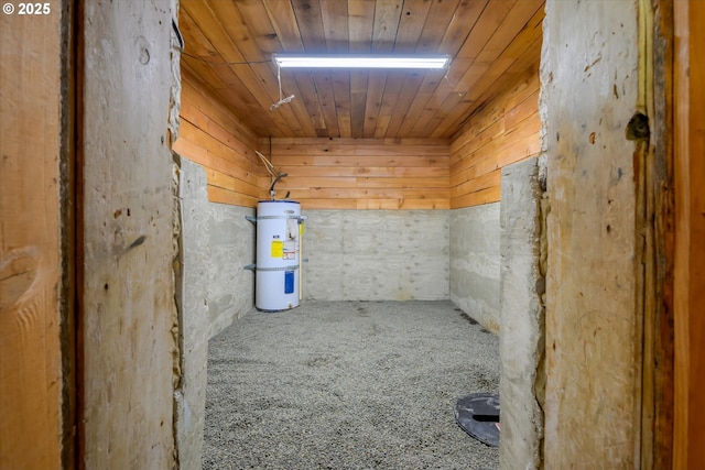 horse barn with secured water heater