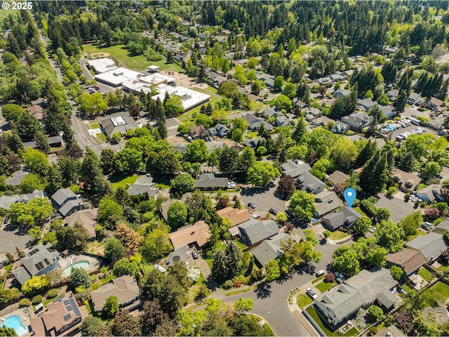 aerial perspective of suburban area