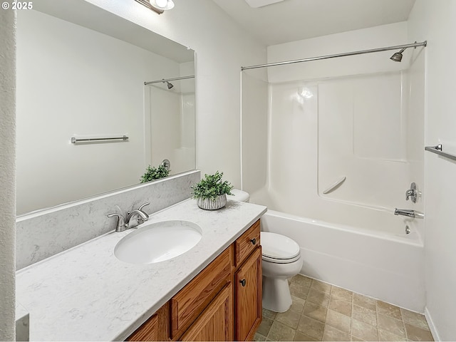 21069 SW Madeira Ter, Sherwood, OR 97140 - full bathroom featuring vanity, washtub / shower combination, and stone finish floors